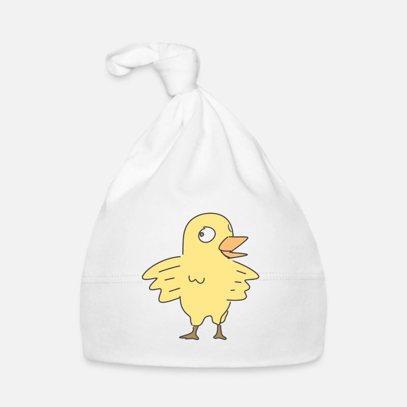 Bird Chick Symbol Cartoon Animal Organic Baby Cap
