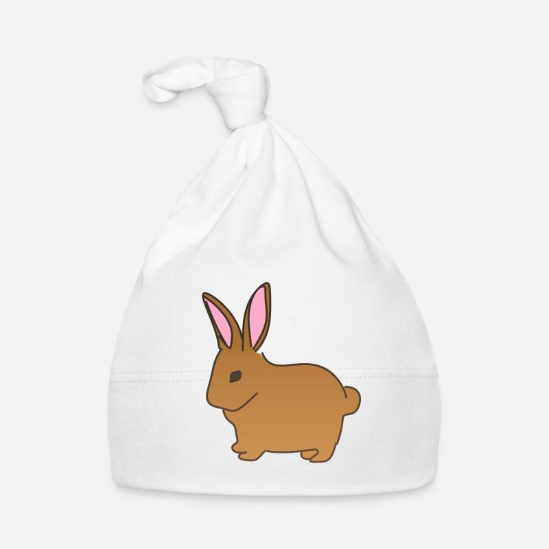 Hase Tier symbol Säugetier braun Baby Bio-Mütze