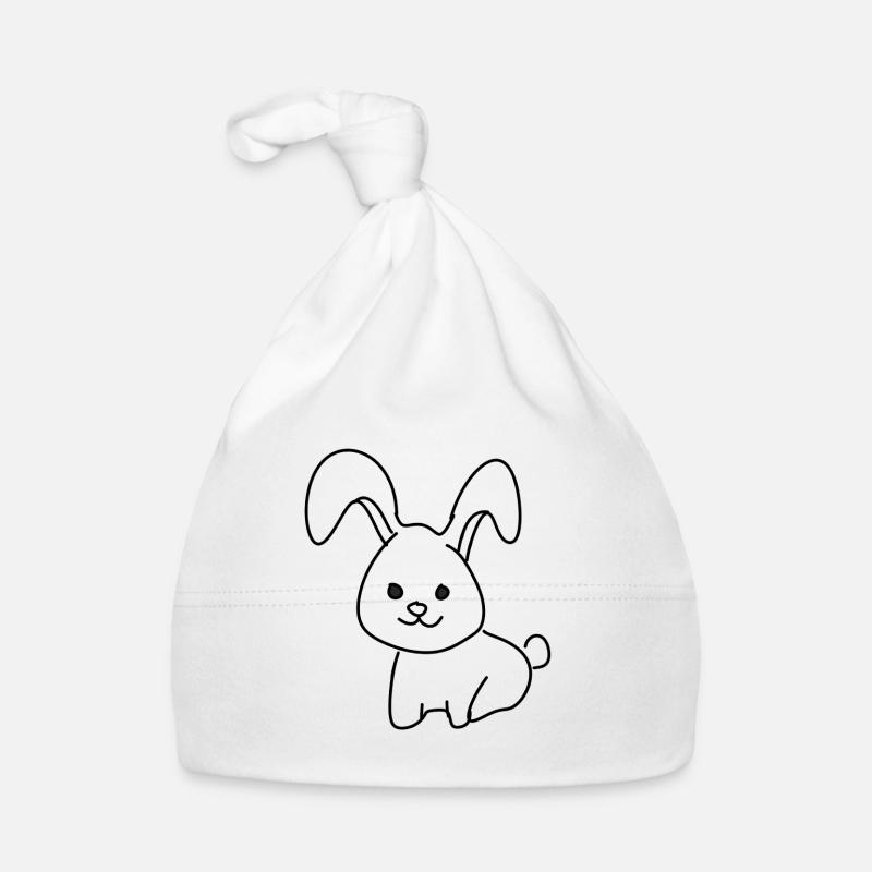 Symbole de l’animal lapin Bonnet bio Bébé