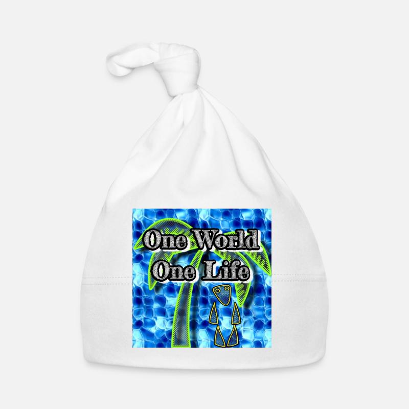 One World - One Life - Image - 2023 Organic Baby Cap