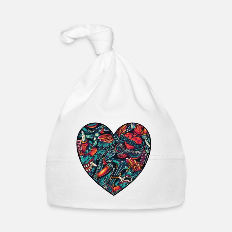 Herz Baby Bio-Mütze