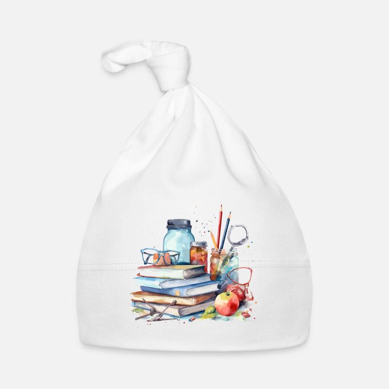 Aquarellbücher Illustration Baby Bio-Mütze