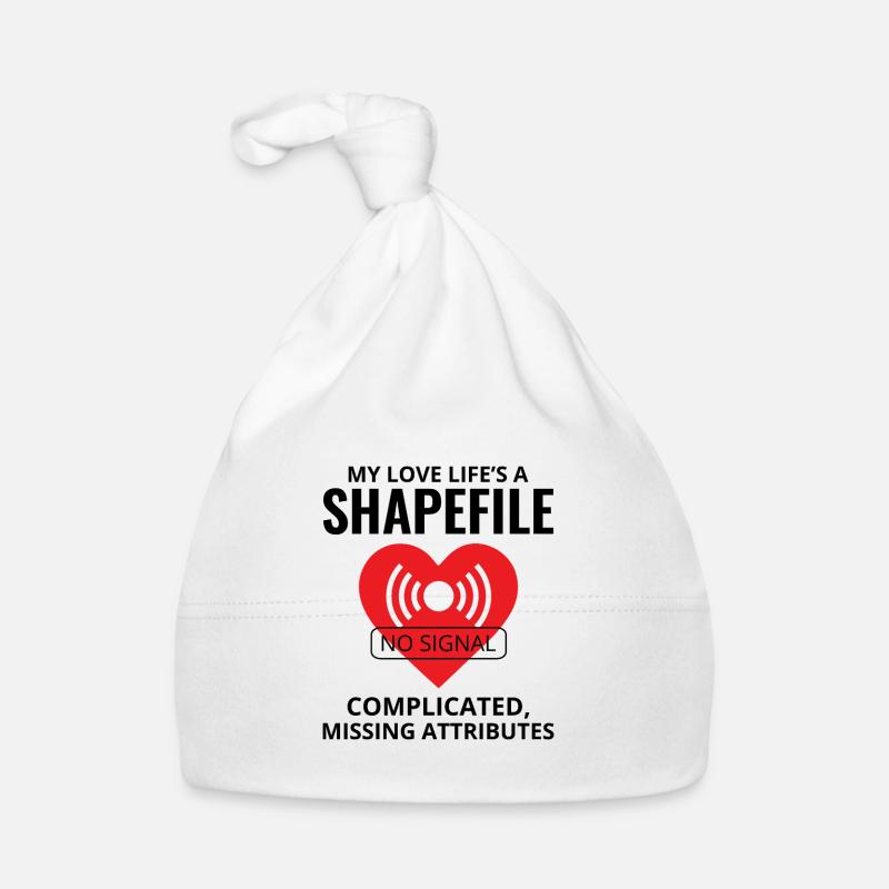 Shapefile GIS Analyst Humor Geospatial Tech Baby Bio-Mütze