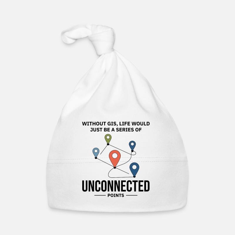 GIS Unconnected Points Map Data Analysis Organic Baby Cap