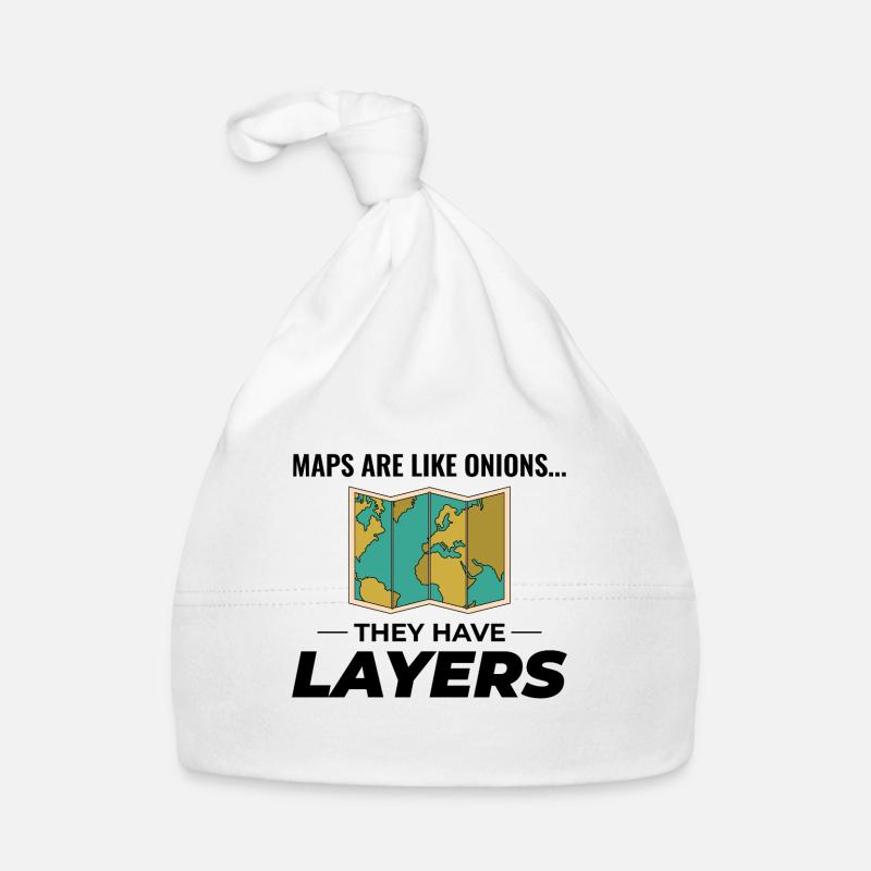 Map Layers GIS Cartography Geographic Data Organic Baby Cap