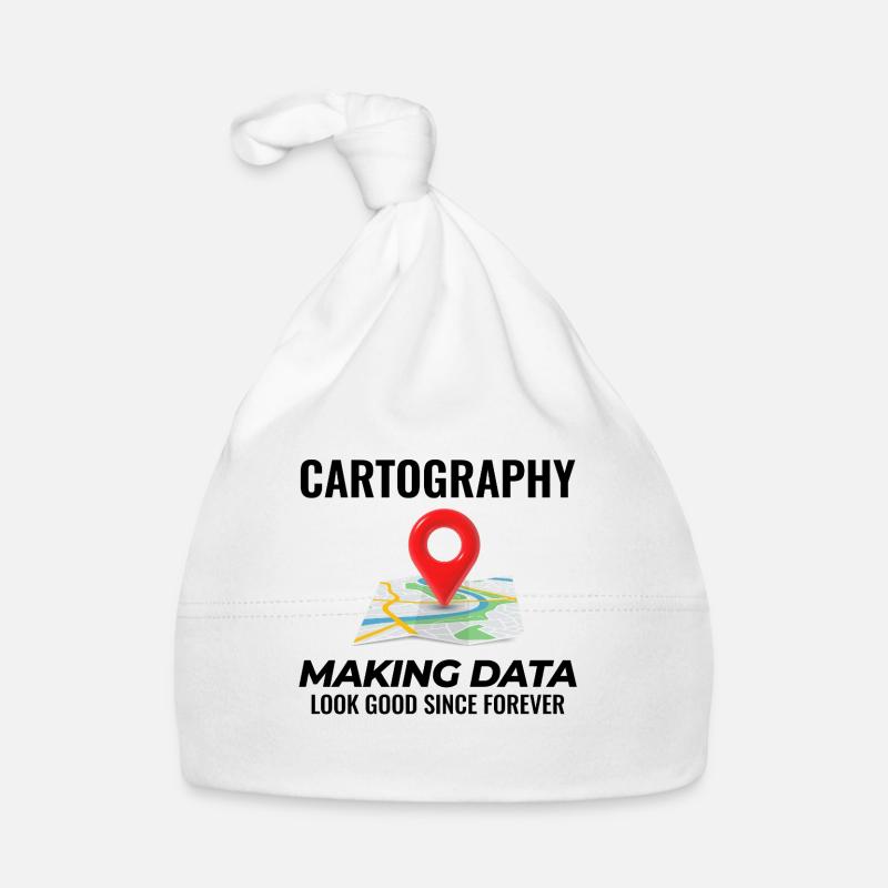 Cartography Data Look Good Map GIS Organic Baby Cap