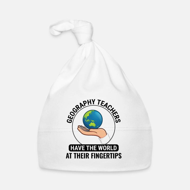 GIS Hand Globe World Spatial Data Geography Organic Baby Cap