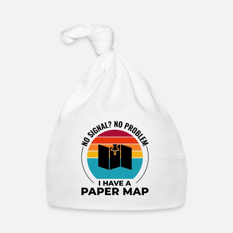 GIS Analyst Map Pin Sunset Retro Organic Baby Cap