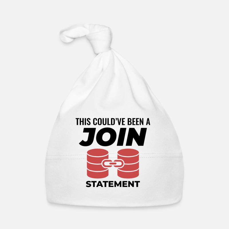 Programmierdaten für SQL Join-Datenbankanweisungen Baby Bio-Mütze