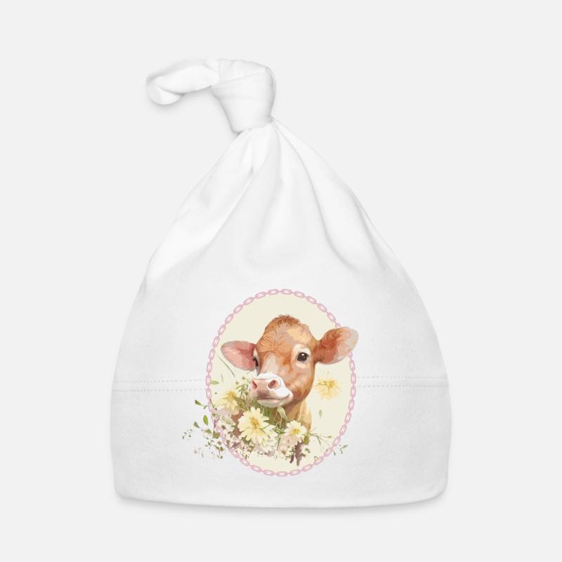 Lovely calf Organic Baby Cap