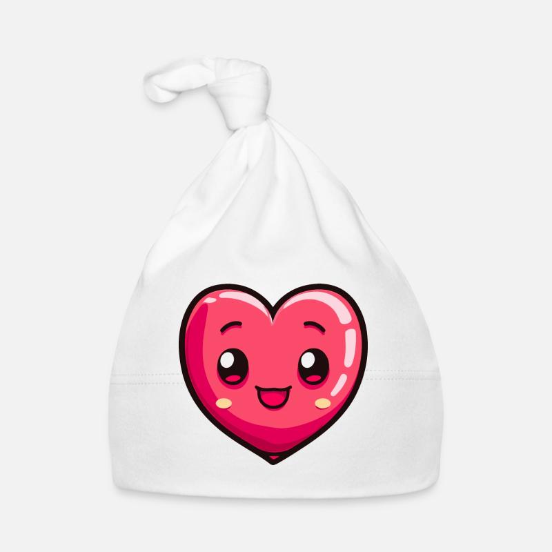 Herz Liebe Comic Baby Bio-Mütze