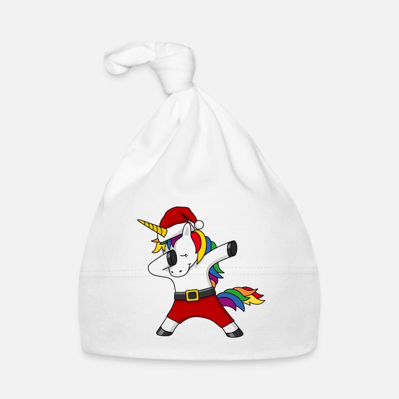 Weihnachten Einhorn Regenbogen dabing Geschenk Baby Bio-Mütze