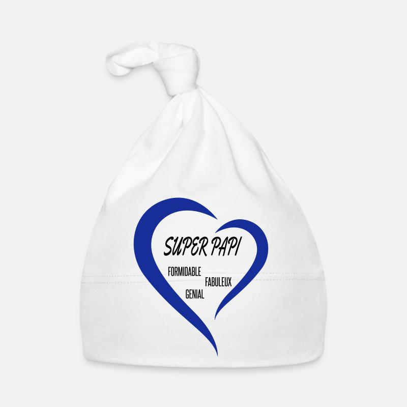 super papi coeur Bonnet bio Bébé