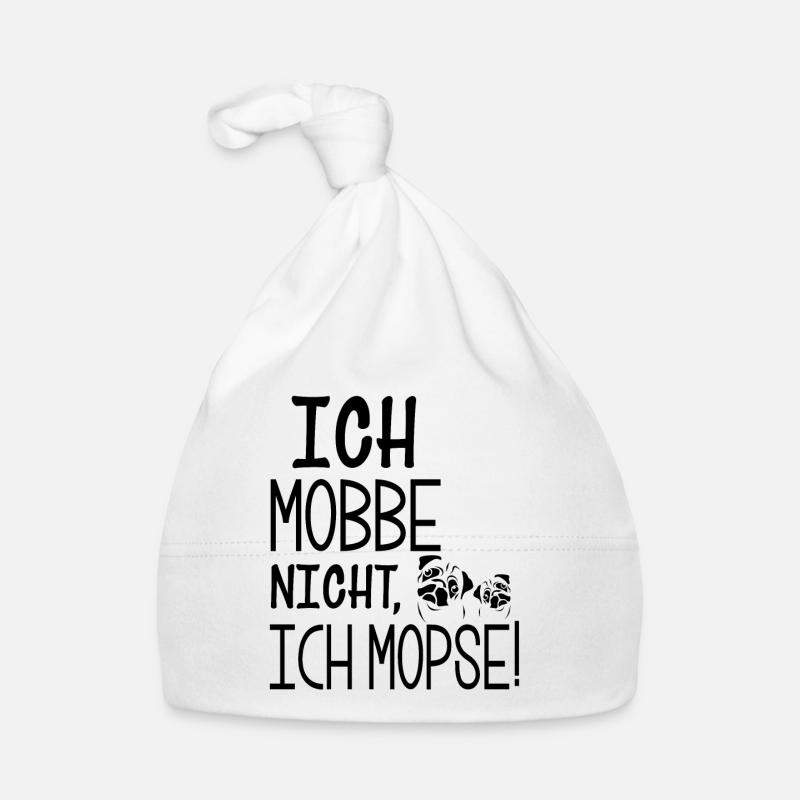 Ich Mopse - Mops Baby Bio-Mütze