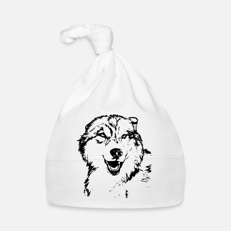 Wolf Baby Bio-Mütze
