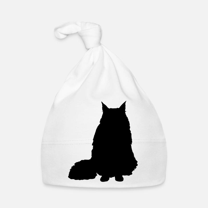 Vector Cat Silhouette Bonnet bio Bébé