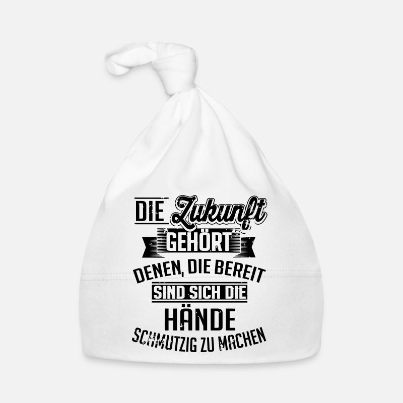 Ich mach mir die Hände schmutzig Baby Bio-Mütze