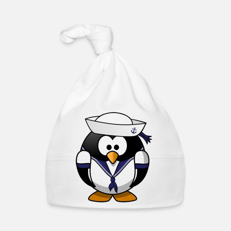 Penguin sailor Organic Baby Cap