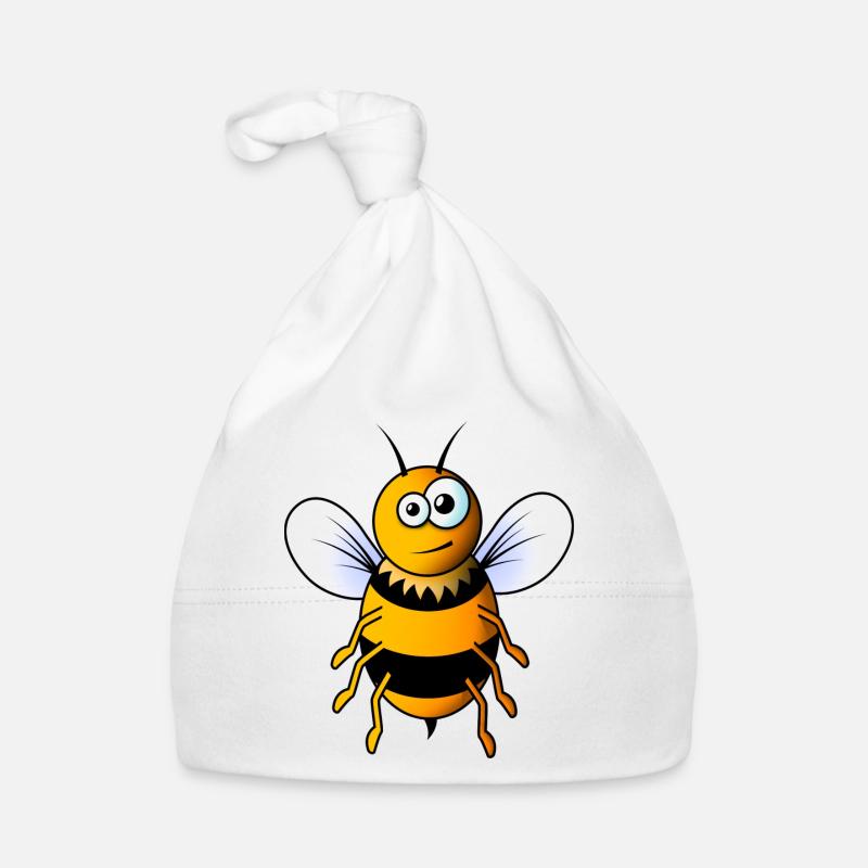 Comic Biene Baby Bio-Mütze