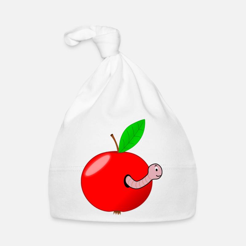 Wurm Apfel Baby Bio-Mütze