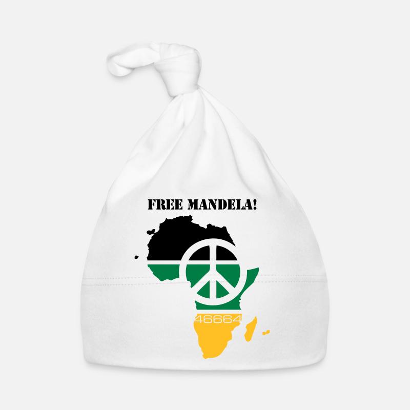 free mandela - Bonnet bio Bébé - blanc