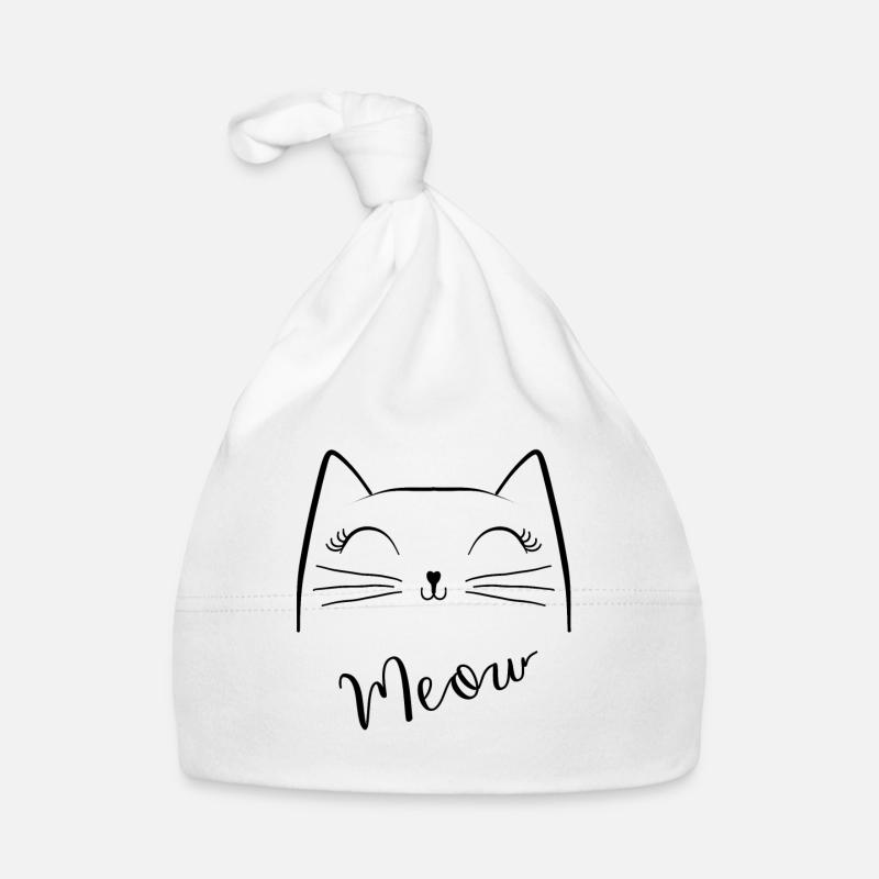 Katzengesicht Baby Bio-Mütze