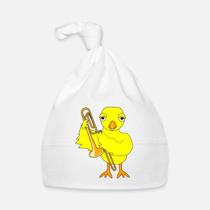 Trombone Chick Organic Baby Cap