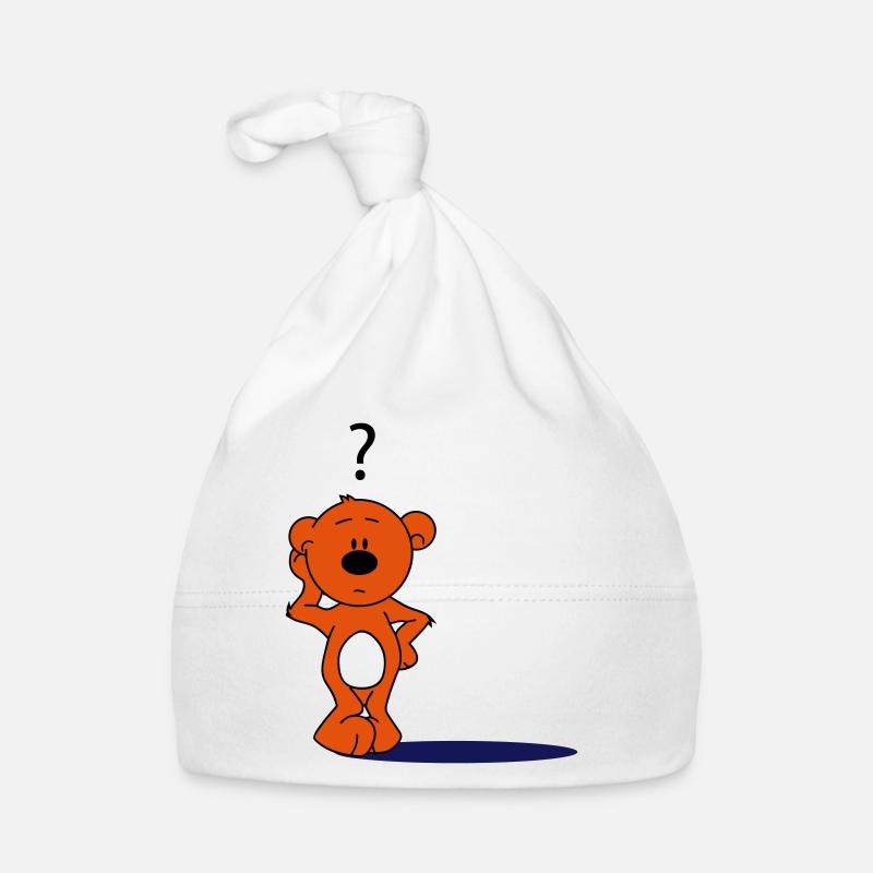 schnuffel nounours - Bonnet bio Bébé - blanc