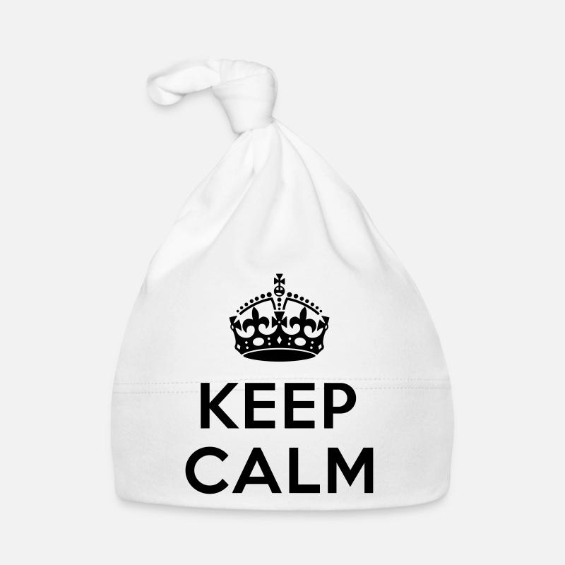 Keep calm Your Text Bonnet bio Bébé