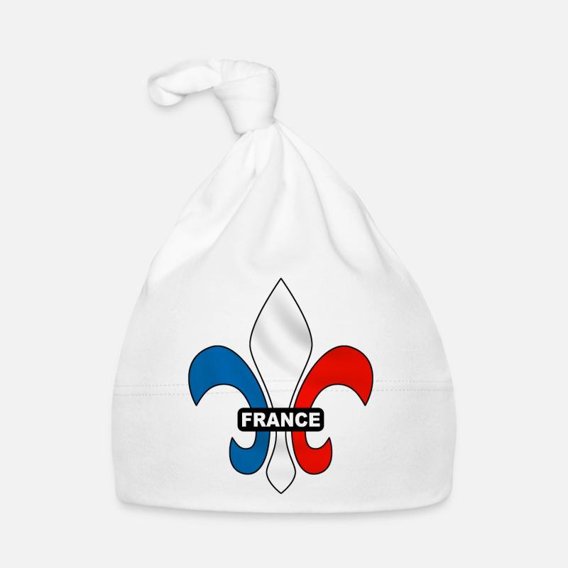 france - fleur de lys Bonnet bio Bébé
