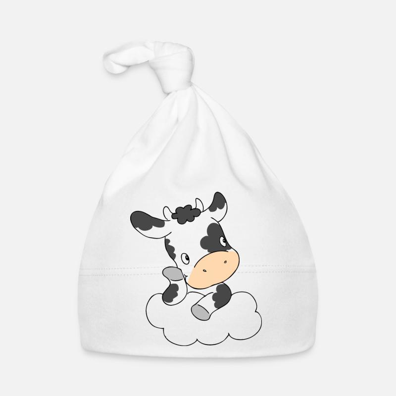 Cow Thinking Baby Bio-Mütze