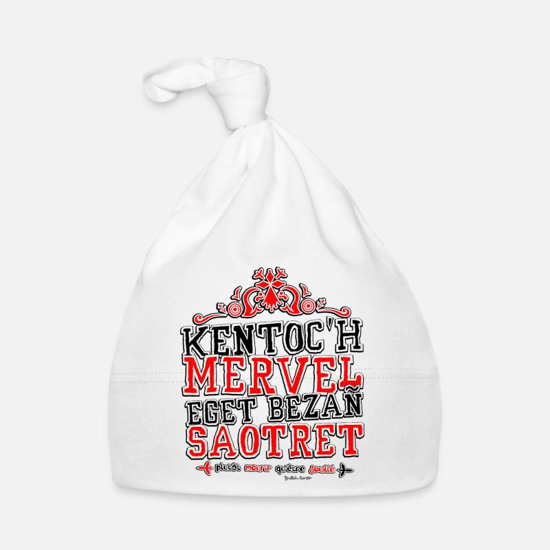 Devise de la Bretagne Bonnet bio Bébé