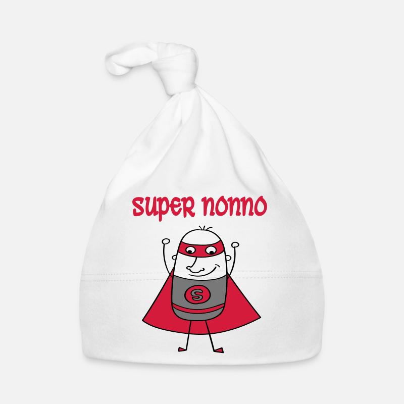 Super nonno - Bonnet bio Bébé - blanc