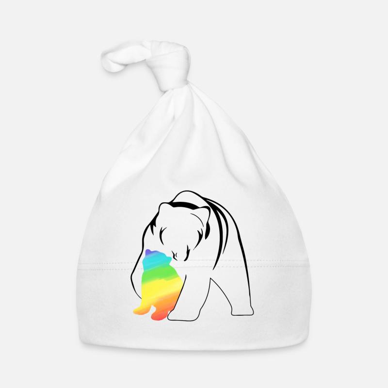 Maman gratuite embrasse maman Ourse Bonnet bio Bébé