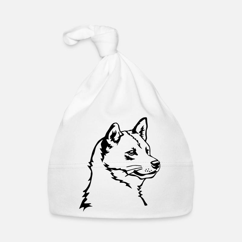 Tête de Shiba Bonnet bio Bébé