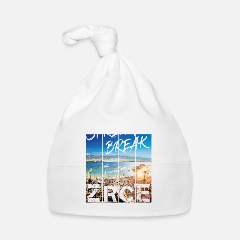 Zrce Spring Break - Baby Bio-Mütze - Weiß
