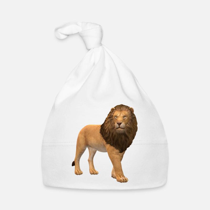 Lion 3D Bonnet bio Bébé