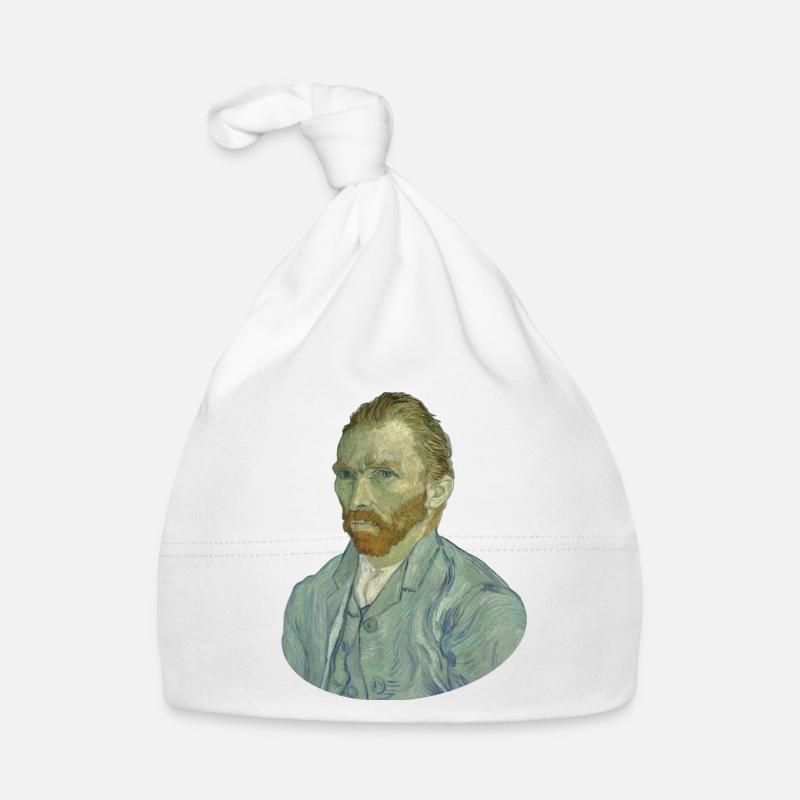 Vincent van Gogh Self Portrait Self-Image Vincent - Bonnet bio Bébé - blanc