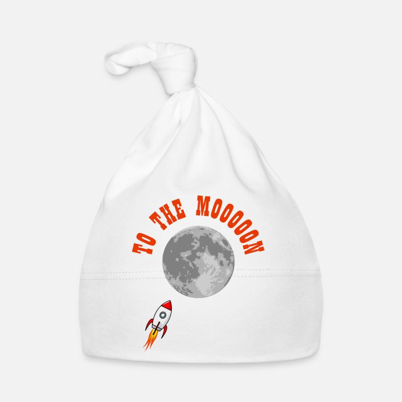 To The Moon Rocket Crypto Cryptocurrency Exchange Organic Baby Cap