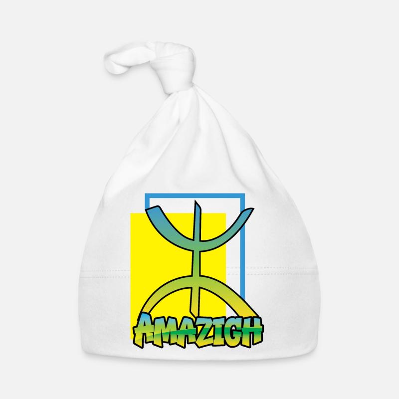 Amazigh (Amazigh inside) - Bonnet bio Bébé - blanc