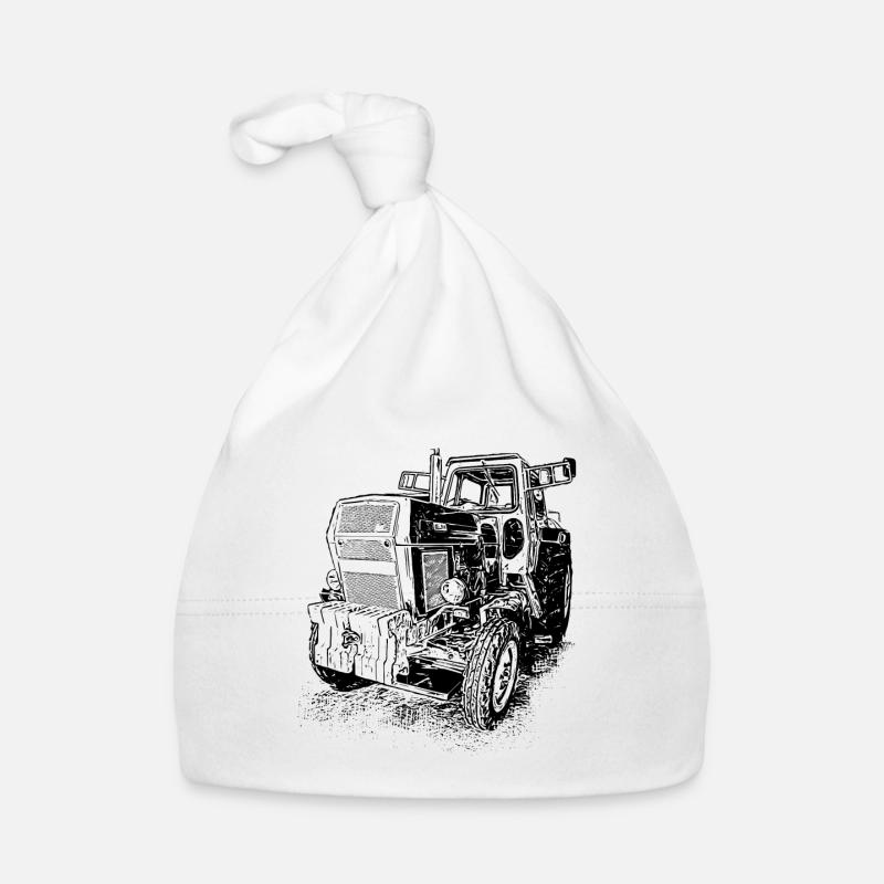 Tractor Fortschritt ZT 303 E - Organic Baby Cap - white