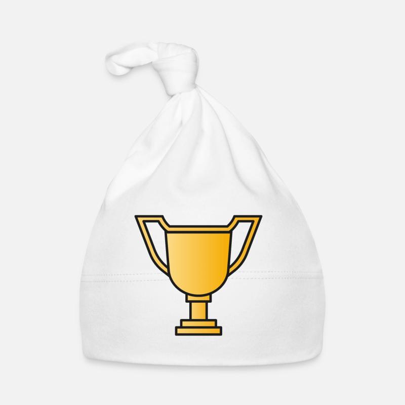 Pokal Trophäe Sieger Baby Bio-Mütze