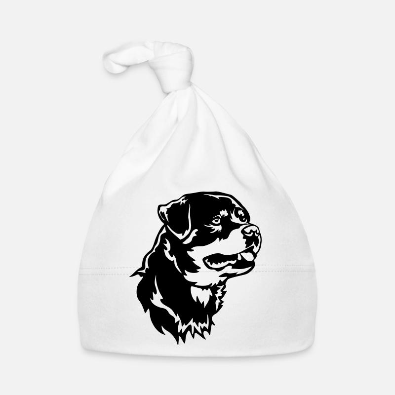 Rottweiler Head Organic Baby Cap