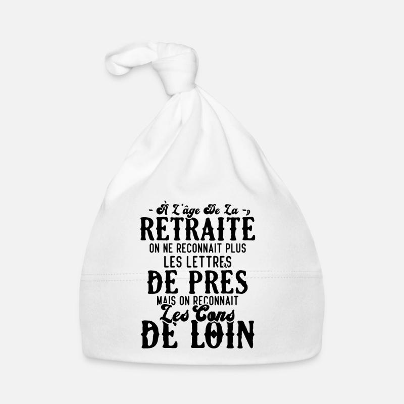 à l'âge de la retraité Bonnet bio Bébé
