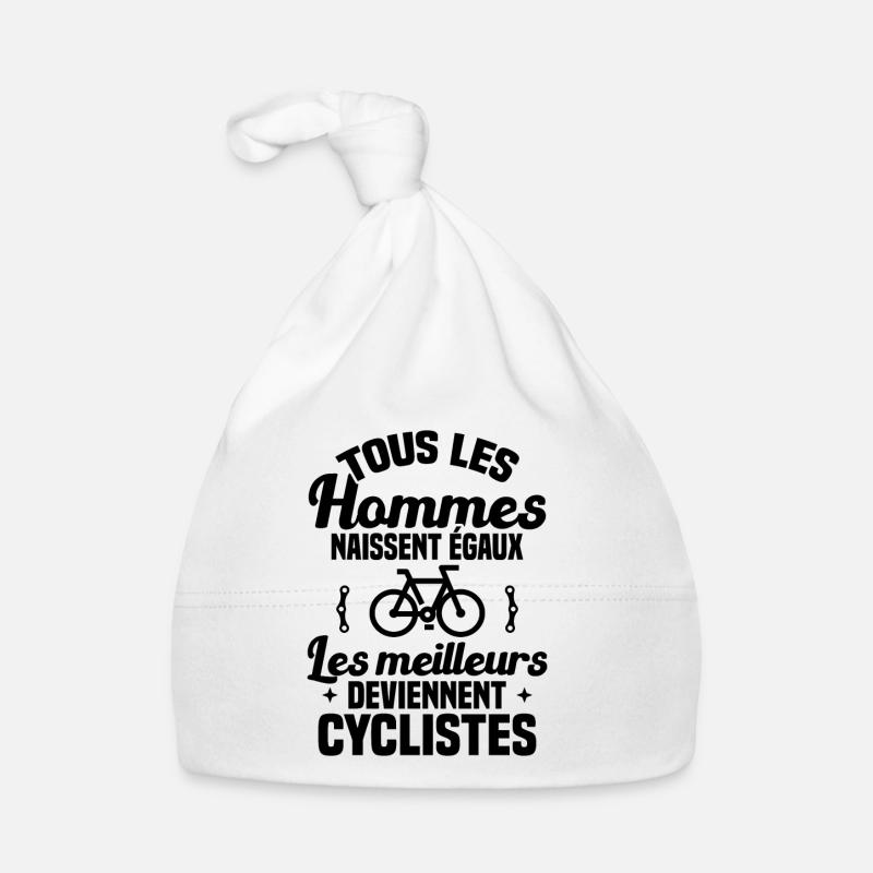 Hommes égaux meilleurs deviennent cyclistes Cadeau Bonnet bio Bébé
