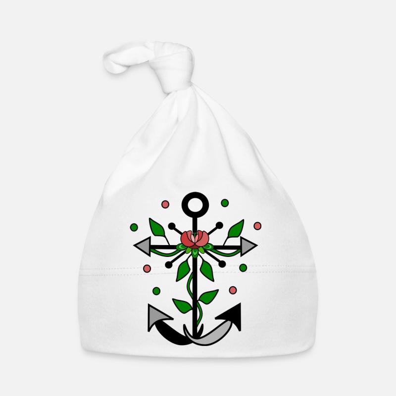 Blumiger Anker Baby Bio-Mütze