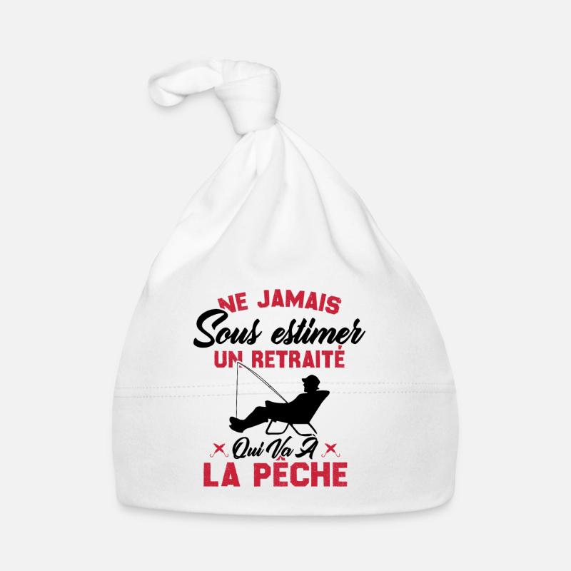 Ne Jamais Sous Estimer Un Retraité Pêcheur Bonnet bio Bébé
