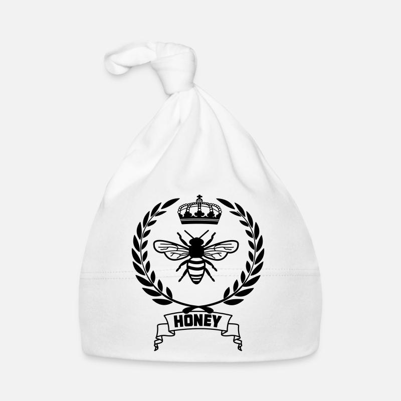 Bee in laurel wreath Organic Baby Cap