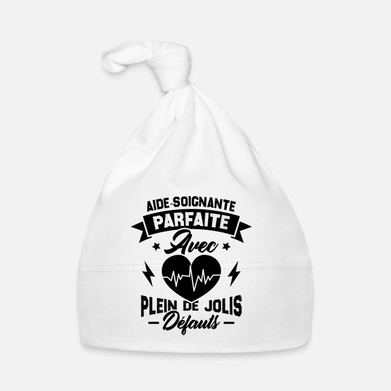 Aide soignante parfaite, Cadeau Aide soignante Bonnet bio Bébé