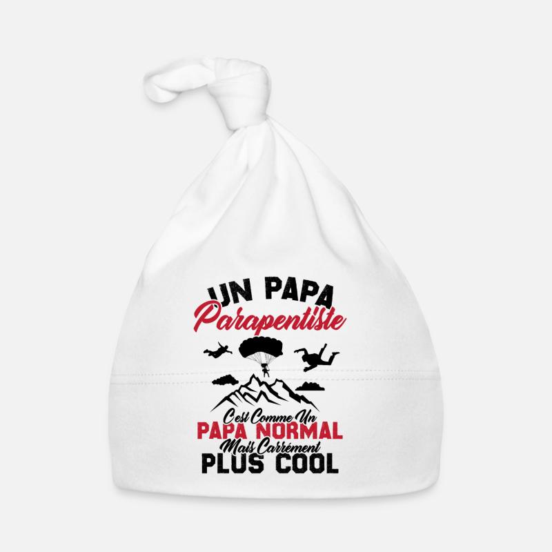 Un papa parapentiste comme un papa normal Bonnet bio Bébé